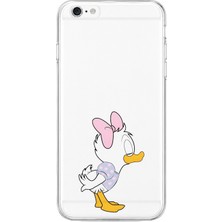 Mobilpad iPhone 6 Plus/6s Plus Uyumlu Sevimli Ördek Desenli Şeffaf Telefon Kılıfı