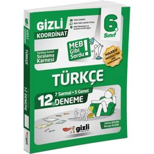 6. Sınıf Türkçe 12'li Deneme-Meb Gibi Sordu Gizli Yayınları