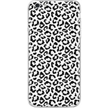 Mobilpad iPhone 6/6s Uyumlu Leopar Desenli Şeffaf Telefon Kılıfı