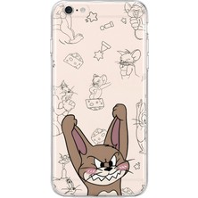 Mobilpad iPhone 6 Plus/6s Plus Uyumlu Fare Desenli Şeffaf Telefon Kılıfı