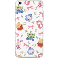 Mobilpad iPhone 6/6s Uyumlu Winnie Kolaj Desenli Şeffaf Telefon Kılıfı