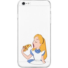 Mobilpad iPhone 6/6s Uyumlu Prenses Desenli Şeffaf Telefon Kılıfı