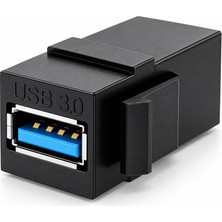 BK Teknoloji USB 3.0 Type-A Dişi-Dişi Keystone Adaptör 5gbps Siyah