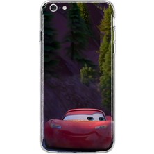 Mobilpad iPhone 6/6s Uyumlu Arabalar Desenli Şeffaf Telefon Kılıfı
