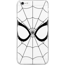 Mobilpad iPhone 6 Plus/6s Plus Uyumlu Örümcek Desenli Şeffaf Telefon Kılıfı