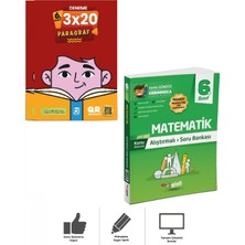 Gizli Yayınları 6.Sınıf Matematik Alıştırmalı Soru Bankası + Paragraf Deneme 2 Ki