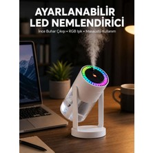 Bin1çeşit Rgb Işıklı Hava Nemlendirici Ultrasonik Teknoloji ve Portatif Tasarım Yeni Nesil
