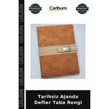 Carlburn Özel Üretim Ofis Hediyelik Not Çizgili Tarihsiz Ajanda Defter Taba Rengi