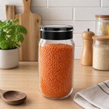 Str Store Cam Kavanoz, Cam Saklama Kabı, Sızdırmaz Kaplar (Lacivert, 1000 Ml)