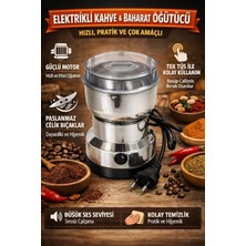 Str Store Mini Baharat Kahve Öğütücü Elektrikli 10S Hızlı Öğütücü Çok Işlevli Parçalama Makinesi Kuru Tahıl Değirmeni Baharat Tohumları Pirinç Çekirdeği Çeşniler,kahve Çekirdeği Öğütücü