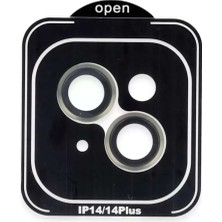 Bin1çeşit iPhone 14 Pvd Metal Kamera Lens - Yeşil