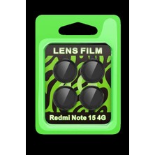 Bin1çeşit Redmi Note 15 4g Raze Metal Kamera Lens - Siyah