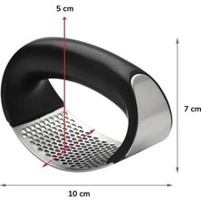 Str Store Yeni Sarımsak Ezici Paslanmaz Çelik Garlic Press, Sarımsak Ezme Aleti Aparatı (1 Adet)