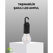 Bin1çeşit Şarjlı Kancalı LED Lamba – Kamp, Balkon ve Acil Durum Işığı