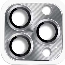 Bin1çeşit iPhone 16 Pro Max Pers Alüminyum Kamera Lens - Gri