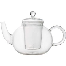 Str Store 1107037 Çaydanlık, Isıya Dayanıklı Cam, Şeffaf, 13 x 17 x 15 cm