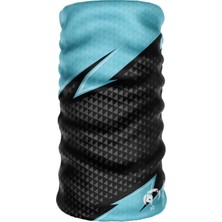 Dijital Desing Seamless +Uv Mavi Renkli Desenli Boyunluk Bandana Buff Saç Bandı Maske Balaklava Toka