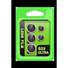 Bin1çeşit Galaxy S23 Ultra Raze Metal Kamera Lens - Lila
