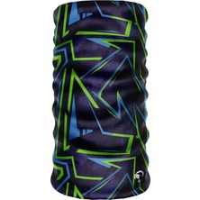 Dijital Desing Seamless +Uv Mavi Renkli Desenli Boyunluk Bandana Buff Saç Bandı Maske Balaklava Toka