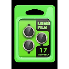 Bin1çeşit iPhone 17 Pro Raze Metal Kamera Lens - Gri