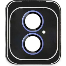 Bin1çeşit iPhone 16 Pvd Metal Kamera Lens - Mavi