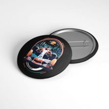 Beyaz Penguen Formula 1 - 58MM Rozet - No.02