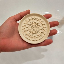 Bin1çeşit 3D Baskı Makyaj Fırçası Temizleme Pedi - Desenli Aparat-Bej