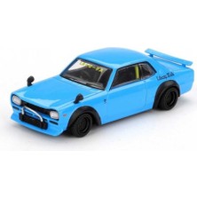 Bin1çeşit Nissan Lb Works Hakosuka Baby Blue 1:64