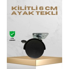 Bin1çeşit Sehpa ve Masa Için 6 cm Kilitli Ayak