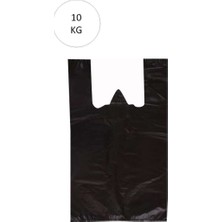 Bin1çeşit Siyah Atlet Poşet Küçük Boy 25X45 cm Takriben 1.110 Adet 10 kg