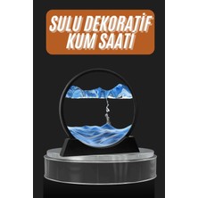 Bin1çeşit Dekoratif Sulu Kum Saati Ofis Masa Üstü Ev Yuvarlak Kum Saati