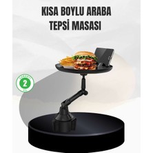 Bin1çeşit Universal Araç Içi Bardaklık Tepsisi 9 Inç Yemek Alanı ve Telefon Standlı