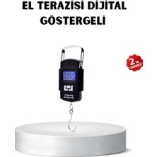 Bin1çeşit Portatif Dijital El Kantarı – Bavul, Kargo ve Paket Tartı Cihazı 50 kg
