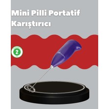 Bin1çeşit Frappe ve Cappuccino Maker – Taşınabilir Pilli Köpürtücü Mikser