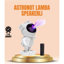 Bin1çeşit Bluetooth ve Dahili Ses Özellikli Astronot Projeksiyon Lambası