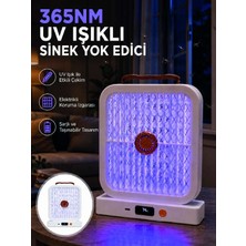 Bin1çeşit Uv Işıklı Şarj Edilebilir Sinek Yok Edici Elektrikli Lamba Beyaz