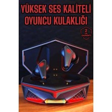 Bin1çeşit Ergonomik Tasarımlı Bluetooth Oyuncu Kulaklığı Uzun Pil Ömrü