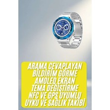 Bin1çeşit Yeni Nesil Akıllı Saat 2025 Ekran Android ve Ios Uyumlu