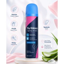 Bin1çeşit Tüy Dökücü Sprey 150 ml Hassas Ciltler Için Bacak ve Vücut Bölgesi Pratik Kullanım