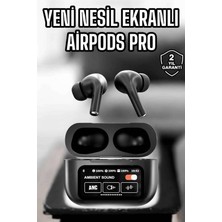 Bin1çeşit Kablosuz Bluetooth Kulaklık Ekranlı Uzun Şarj Süreli Anc Destekli