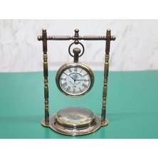 Bin1çeşit Pirinç Masa Üstü Saat 16194
