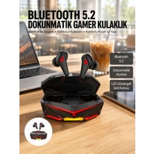 Bin1çeşit Dokunmatik Kontrol Tws Işıklı Kulakiçi Bluetooth Kulaklık Kablosuz Oyuncu Kulaklığı Yeni Nesil