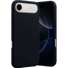 Bin1çeşit iPhone 17 Air Nano Içi Kadife Silikon - Siyah