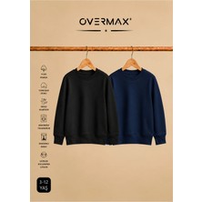 Overmax 2’li Kapüşonsuz Sweatshirt Seti – Çocuk Unisex - 3-12 Yaş