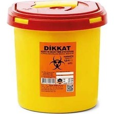 Bin1çeşit Enfekte Tıbbi Atık Kovası - 1.3 Lt