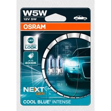 Osram Cool Blue Intense Nex Gen T10 4000K Beyaz Işık Park Ampulü 2 Li Set Osram Cool Blue Intense Nex Gen T10 4000K Beyaz Işık Park Ampulü 2 Li Set
