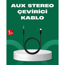 Dolozena Lightning To 3.5mm Aux Ses Dönüştürücü Kablo 1 Metre Stereo Uyumlu