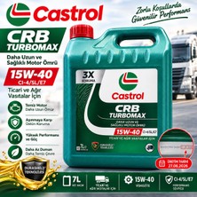 Castrol Turbomax 15W-40 7 Litre Motor Yağı ( Üretim Yılı: 2026 )