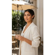 Fundéa Jewelry Kadın Kutup Yıldızı Küpe Zirkon Taşlı Gold Renk Düşük Ayar Altın Görünümlü Sallantılı Küpe