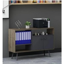 Lagomood Irony Maxi Ofis Dolabı Antrasit Ceviz